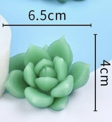 Khuôn Silicon - Sen Đá Nở - 6.5x4cm - Cánh Nhọn