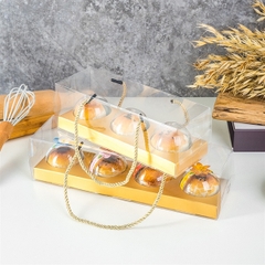 Hộp Nhựa - Cup Cake Quai Xách - 4 Bánh