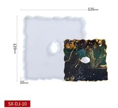 Khuôn Silicon - Mặt Ép Trơn - Vuông DJ10