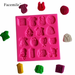 Khuôn Silicon - Quần Áo - Xe Nôi Áo Đồ Ngủ Nón