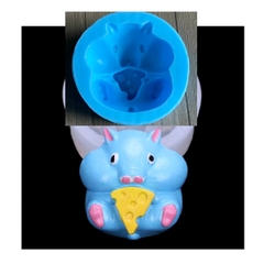 Khuôn Silicon - Động Vật - Chuột Hamster Ăn Phô Mai