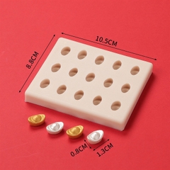 Khuôn Silicon - Thỏi Vàng - vàng 1.8cm 15c