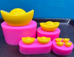Khuôn Silicon - Thỏi Vàng - set 4 vàng 250k