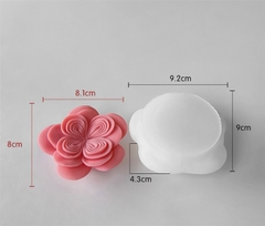 Khuôn Silicon - Hoa Hồng Nở - Hồng Anh Vòng 8.1cm