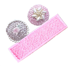 Khuôn Silicon - Viền Mảng Họa Tiết - Kim Tuyến 19x5cm