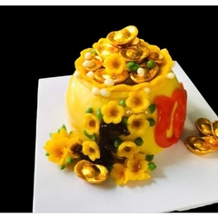 Khuôn Silicon - Viền Hủ Vàng - 12cm