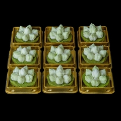 Khuôn Silicon - Hoa Sen Nụ - Búp Sen Kèm Lá 6cm 7c