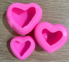 Khuôn Silicon - Trái Tim Kiểu - Tim Lưới 7.5cm