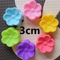 [10 cup] Khuôn Silicon - Cup Set 3cm - M18 - Hoa Sứ