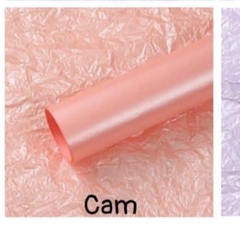 Giấy Nhăn Bó Hoa - Cam - Sấp 20 Tờ