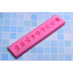 Khuôn Silicon - Viền Chuỗi Dây - Hoa Hồng 13.5cm