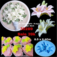 Khuôn Silicon - Chùm Hoa Lan Lyly - Kèm Lá 8.5cm
