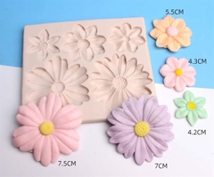 Khuôn Silicon - Hoa Cúc Dẹp TH 5c - 5.5 > 7.5cm