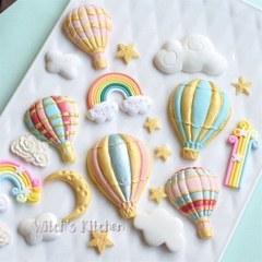 Khuôn Silicon - Bầu Trời - Khinh Khí Cầu - Mẫu 4c