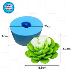 Khuôn Silicon - Sen Đá TIA - Liên Đài 6x3.5cm M1