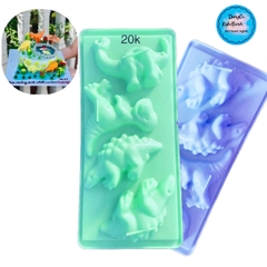 Khay Đá Nhựa VT - KD27 - TH 4c - Khủng Long