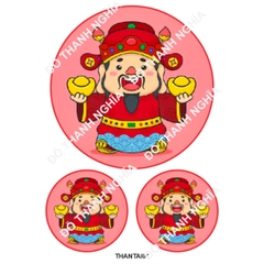 Decal Chủ Đề Hot - Vui Nhộn - DSN - Thần Tài Tt01