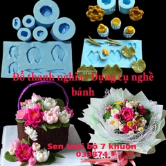 Khuôn Silicon - Hoa Sen Thái Mini - bộ 7 SL200