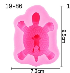 Khuôn Silicon - Biển - Rùa - Rùa Cõng Ếch 8cm
