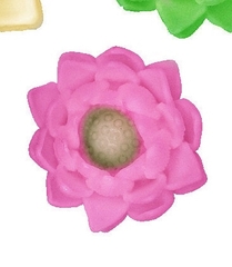 Khuôn Silicon - Hoa Sen Thái Nở - Sen 6cm