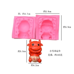 Khuôn Silicon - Động Vật - Trâu 2 mảnh 5.5cm M04