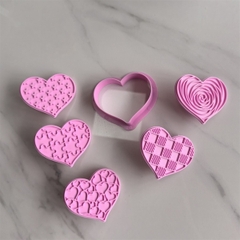 Vòng Ấn Cắt - Xôi Đậu Rau Cau - Set 5 Vòng Ấn Trái Tim 6.5cm