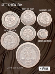 Khuôn Nhựa Vía Thần Tài Tròn - 15cm Cao 4.5cm