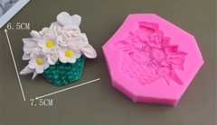 Khuôn Silicon - Chùm Giỏ Hoa 7.5cm