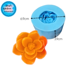 Khuôn Silicon - Hoa Hồng Lai -  6cm