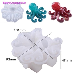 Khuôn Silicon - Biển - Bạch Tuột -10cm Đứng 4cm