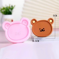 Khuôn Silicon - Động Vật - Gấu Mặt 6.2cm