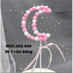 Que Cắm Bông Phụ Kiện Trang Trí Bánh - trăng bông hồng