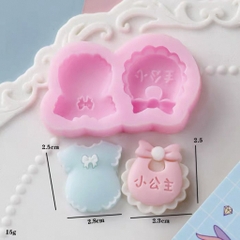 Khuôn Silicon - Quần Áo - Yếm Đầm 2c