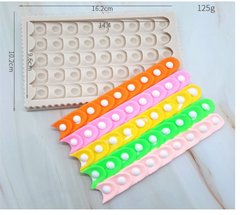 Khuôn Silicon - Viền Mảng 2D - Vảy Chấm 16x11cm