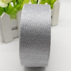 Ruy Băng Nhũ Kim Tuyến Bảng 4cm Dài 20m - Bạc