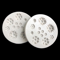 Khuôn Silicon - Hoa Cúc Dẹp TH 13c - 0.8 > 2.3cm
