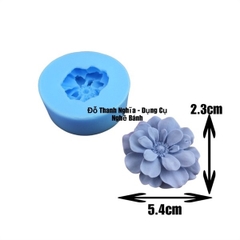 Khuôn Silicon - Hoa Cúc thược dược Cánh Bầu R24 - 5.4cm