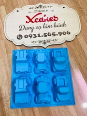 Khuôn Silicon - Xe Cộ - Xe Hơi Ô Tô Vĩ 6C 7.4*4.8*3 Cm