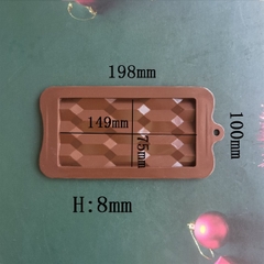 Khuôn Silicon - Viền VN - 17x8cm - VN13 - Tứ Giác Nhọn