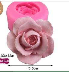 Khuôn Silicon - Hoa Hồng Bầu 5.5Cm