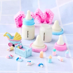 Khuôn Silicon - Bình Bú 2 Mảnh 11cm