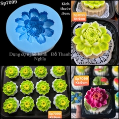 Khuôn Silicon - Hoa Sen Thái Nở - Hoa Sen 9cm Mã B