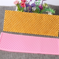 Khuôn Silicon - Viền Mảng 2D - Hạt Tròn Nút 25x10cm