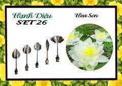 Kim 3D Inox - Bộ 5 - Mẫu 26 Hoa Sen