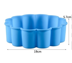 Khuôn Silicon - Đế - Hoa Mai 19cm cao 5.7cm Làm Mâm Cúng