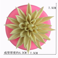 Khuôn Silicon - Hoa Cúc - Cánh Thẳng Nhọn - 7.5cm