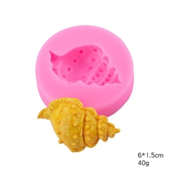 Khuôn Silicon - Biển - Ốc 1c Tròn 6x1.5cm