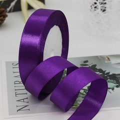 Ruy Băng Trang Trí - Thường - 2cm- tím trơn 15k