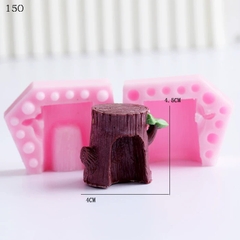 Khuôn Silicon - Gốc Thân Cây 4.5cm 2 Mảnh