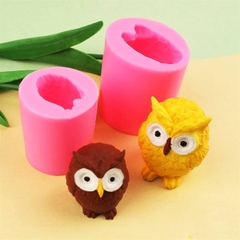 Khuôn Silicon - Động Vật - Chim Cú Mèo - Cú Mèo Set 2 To